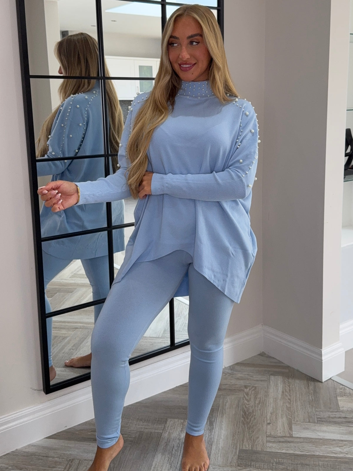 SKYE BLUE SasePEARL Co ord set
