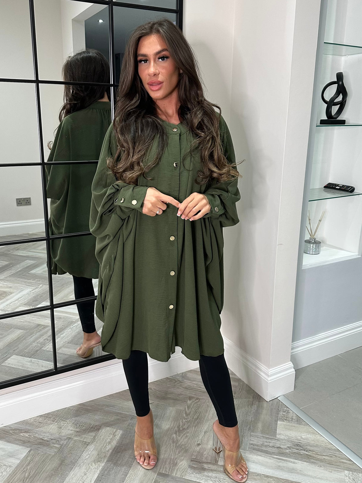 Chic essence oversized top KHAKI