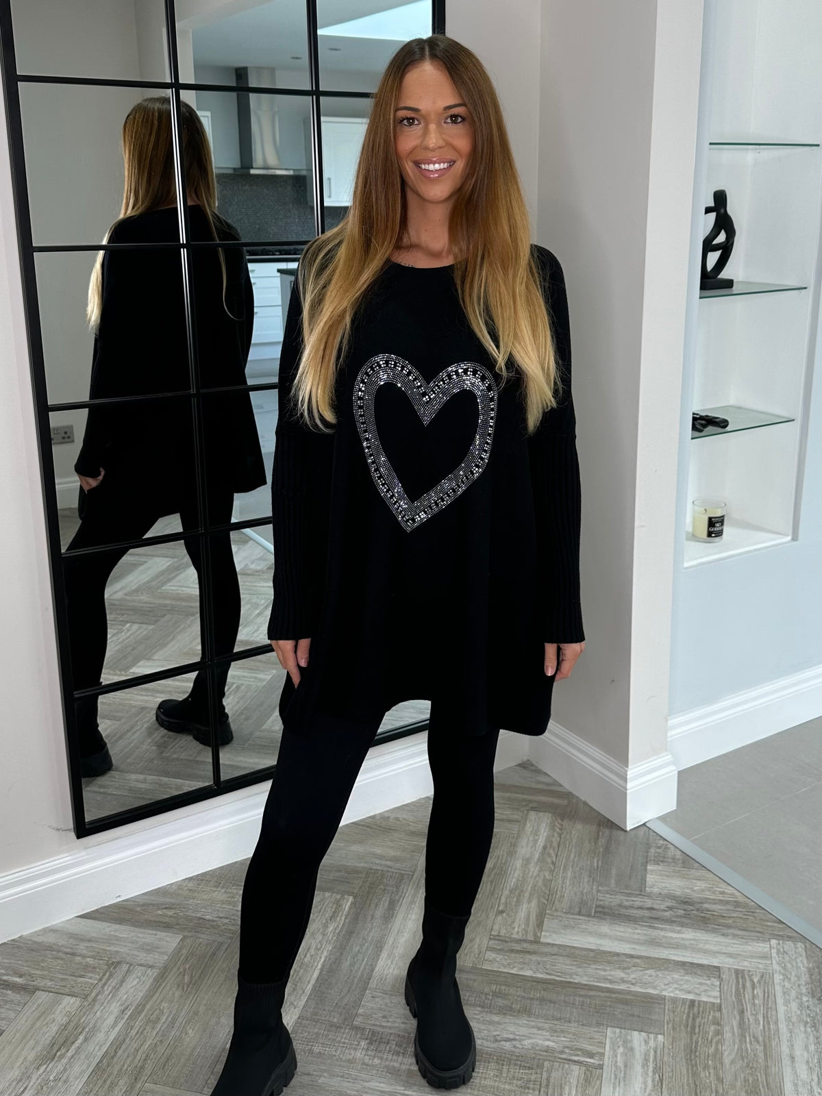 SaseSPARKLE HEART TOP SIZE 8-18