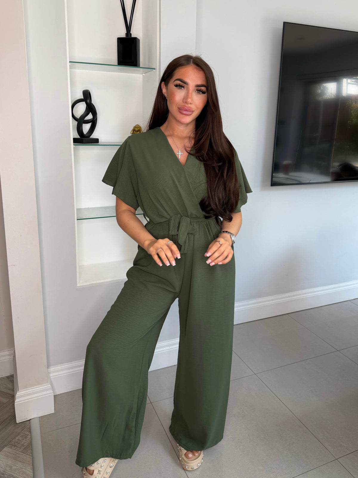 SB:Tia ladies jumpsuit KHAKI
