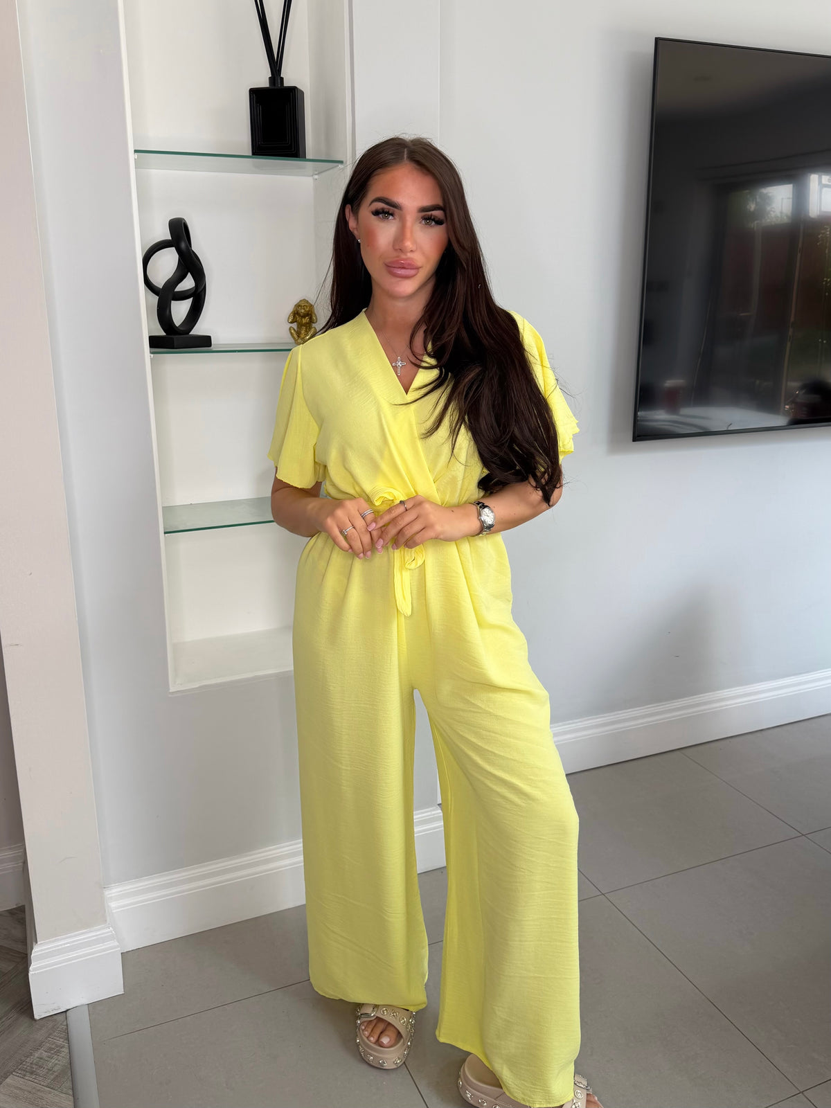SB:Tia ladies jumpsuit LEMON