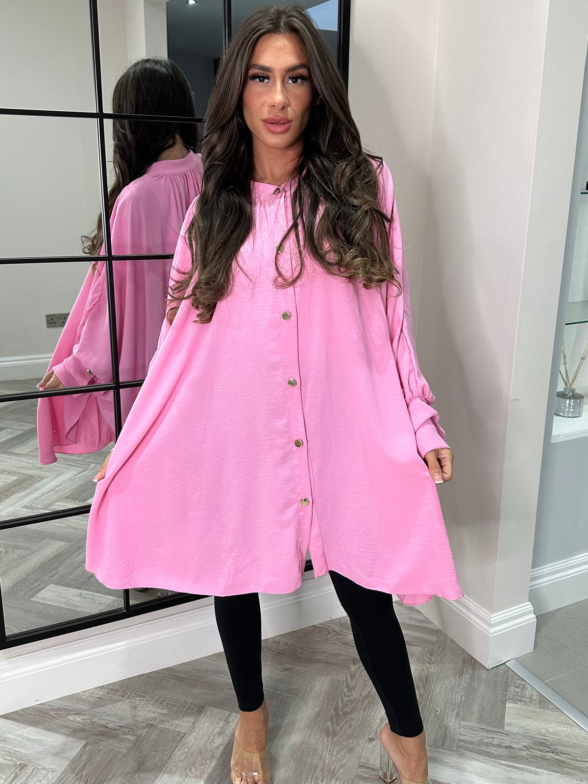 Chic essence oversized top BUBBLEGUM PINK