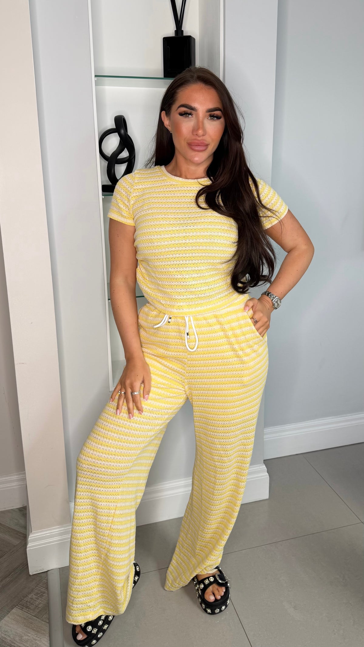 Lemon Faye Stripe Co ord set