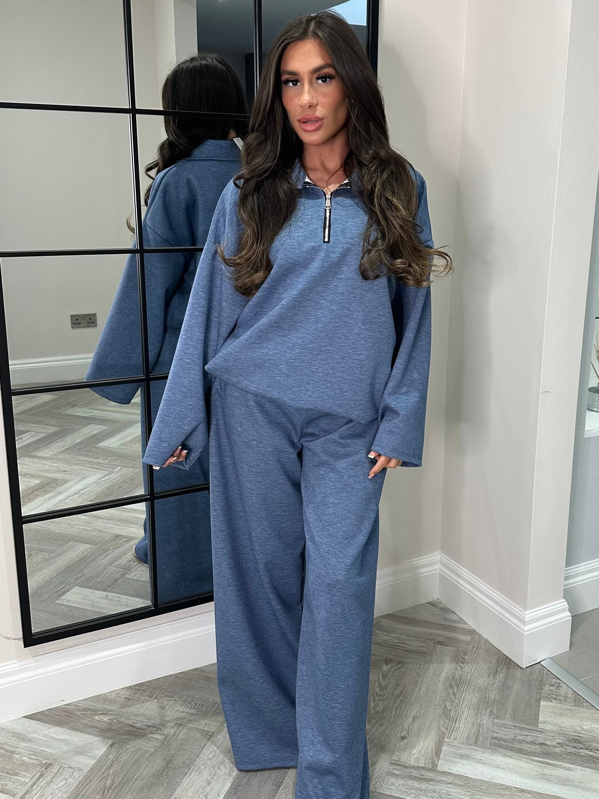 Zip co ord set DENIM BLUE